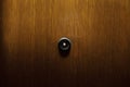 Peephole in wooden doors