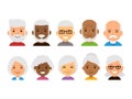 Old people avatars