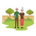 Old people smiling and happy Royalty Free Stock Photo