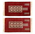 Persian Carpet Panorama isolated on white Background - Top and bottom side Royalty Free Stock Photo