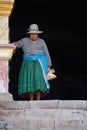 Old Peruvian Woman Royalty Free Stock Photo