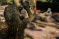 old pet cemetery statue of an angel Royalty Free Stock Photo