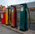 Old petrol pumps in England Royalty Free Stock Photo
