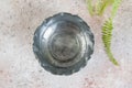 Old pewter bowl Royalty Free Stock Photo