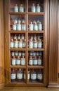 Old pharmacy cabinet Royalty Free Stock Photo