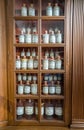 Old pharmacy cabinet Royalty Free Stock Photo