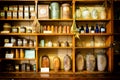 Old pharmacy cabinet Royalty Free Stock Photo