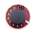 Old phone dial isolated Royalty Free Stock Photo