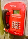 Old phone in Russia. Royalty Free Stock Photo