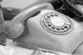 Old phone vintage style for sale. Royalty Free Stock Photo