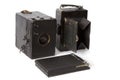 Old photo camera isolated on white Royalty Free Stock Photo