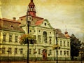 Old photo of City Hall building in Zrenjanin, Serbia Royalty Free Stock Photo