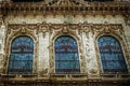 Old photo with facade on classical building in Belgrade Royalty Free Stock Photo