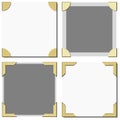 Old Photo Frame Corners Vector Royalty Free Stock Photo