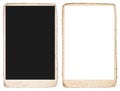 Old photo frame with edges. Mockup for your pictures