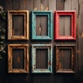 Old photo frame. Royalty Free Stock Photo