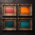 Old photo frame. Royalty Free Stock Photo