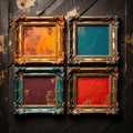 Old photo frame. Royalty Free Stock Photo