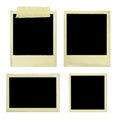 Old Photo Frames (vector) Royalty Free Stock Photo