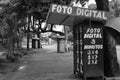 Old photo stand in Goiania city, Brazil