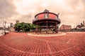 Old photo wiyh waterfront Promenade at the Inner Harbor, Baltimore, USA Royalty Free Stock Photo