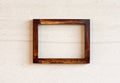 Old photo wooden frame