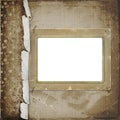 Old photoframe on the abstract background Royalty Free Stock Photo
