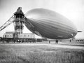 Old photograph showing Graf Zeppelin - hindenburg Royalty Free Stock Photo