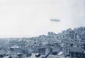 Old photograph showing Graf Zeppelin - hindenburg