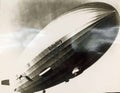 Old photograph showing Graf Zeppelin - hindenburg Royalty Free Stock Photo