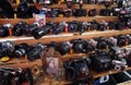 Old photographic cameras
