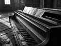 old piano in the church Royalty Free Stock Photo