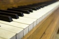 Old Piano Keys Royalty Free Stock Photo
