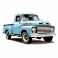 Old pickup truck isolated Royalty Free Stock Photo