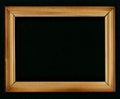 Old picture frame isolated on black background Royalty Free Stock Photo