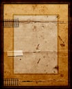Old Picture Frame with mount Royalty Free Stock Photo