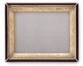 Old picture frame on a white background Royalty Free Stock Photo