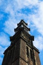 OLD Picturesque CITY CLOCK AT THE HEART OF AMSTERDAM