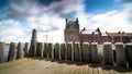 Old picturesque Dutch historical port in Veere, Zeeland Royalty Free Stock Photo