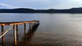 Old Pier on Angara River Royalty Free Stock Photo