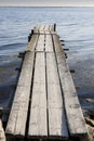 Old pier in Bouzigues harbor