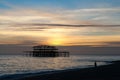 Old pier in Brighton , England. Royalty Free Stock Photo