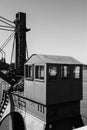 The old pier crane Royalty Free Stock Photo