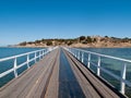 Old pier at Granite Island and Victor Harbor