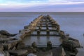 An old pier on Lake Michigan in Wisconsin Royalty Free Stock Photo