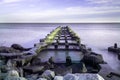 An old pier on Lake Michigan in Wisconsin Royalty Free Stock Photo