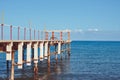 Old pier by the sea Royalty Free Stock Photo