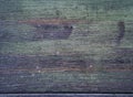 Old pier. Shabby green wooden background. Rustic style. Favorite wallpaper. The texture of wood boards Royalty Free Stock Photo