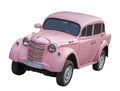 Old pink car Royalty Free Stock Photo