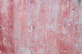 Old pink metallic sheet, grungy background or texture Royalty Free Stock Photo